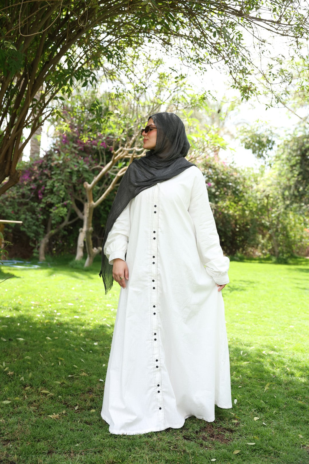 White Linen Dress