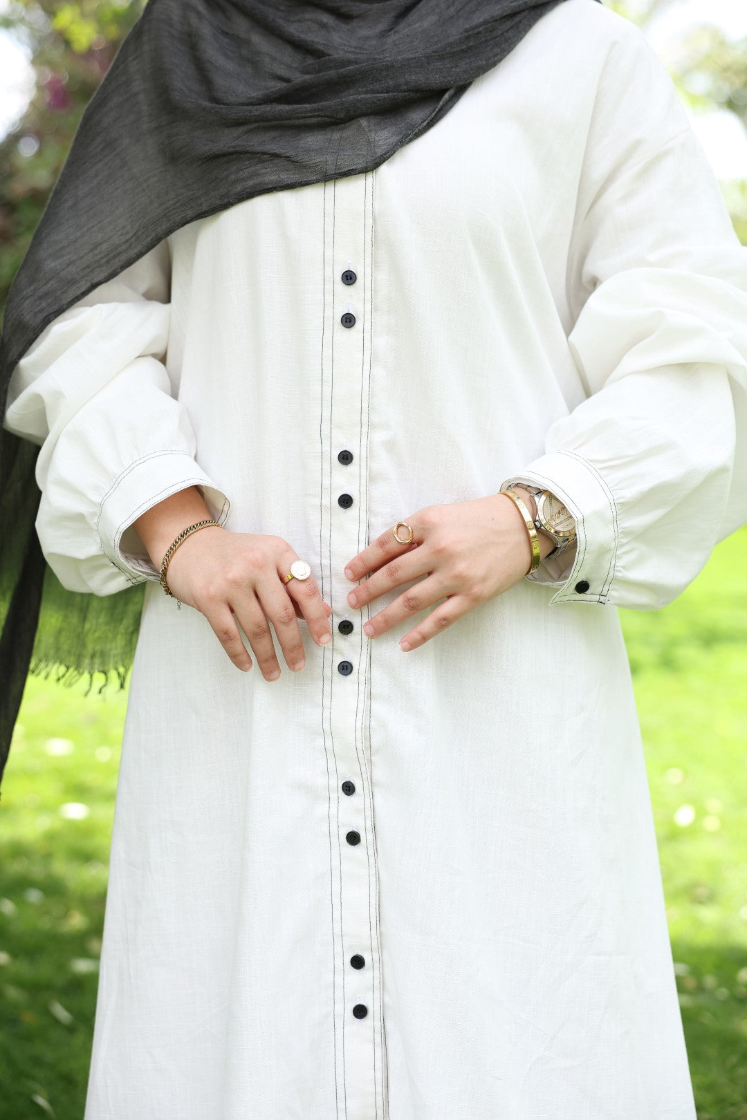 White Linen Dress