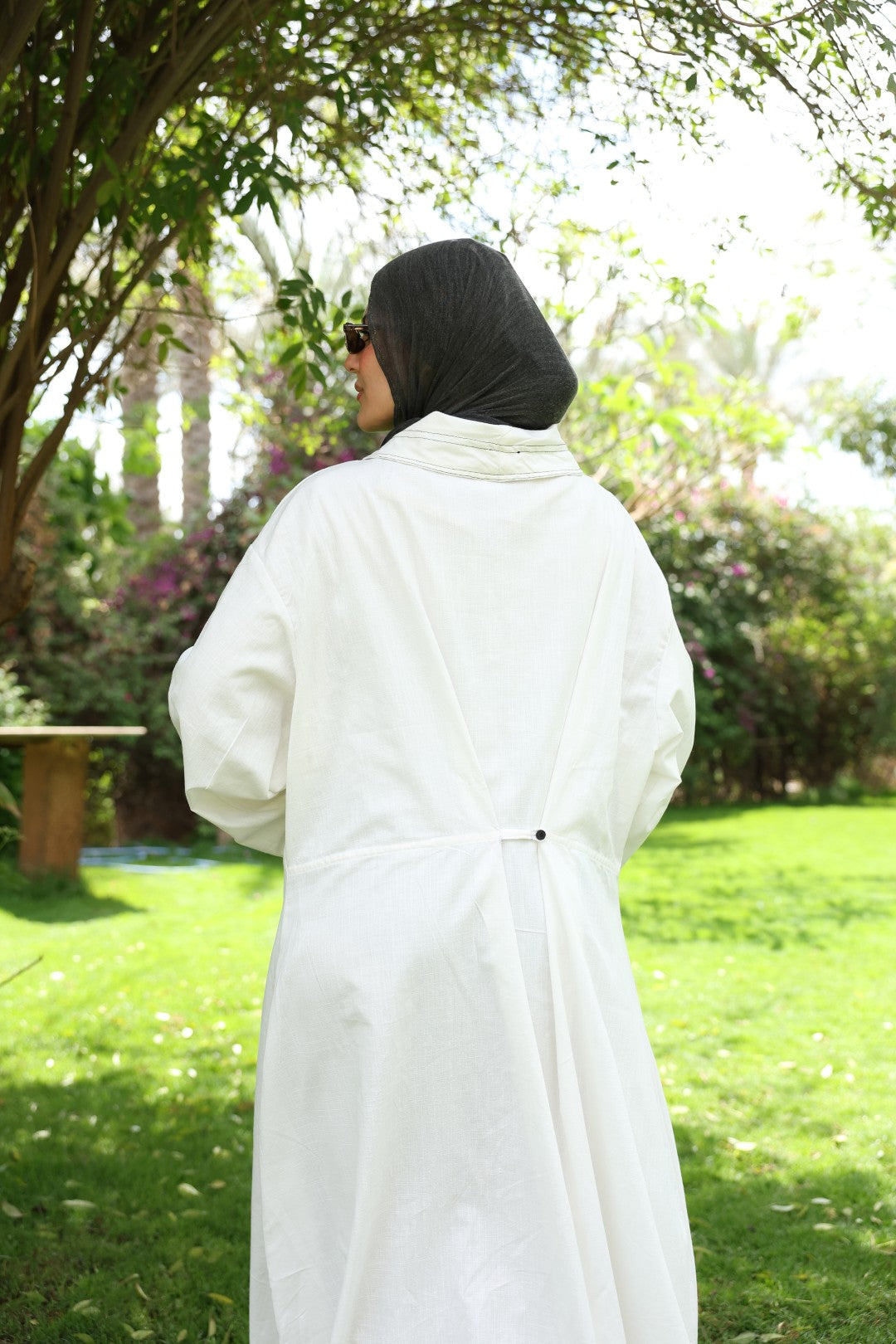 White Linen Dress