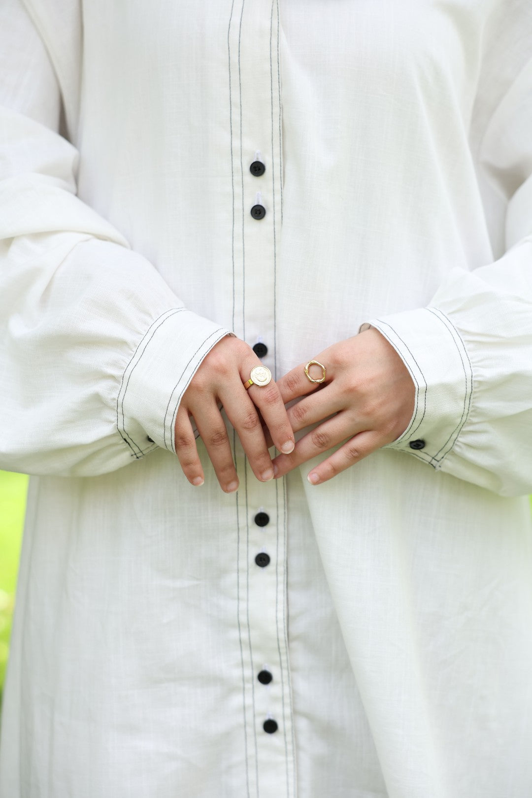 White Linen Dress