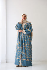 light fayrouz pashmina kaftan